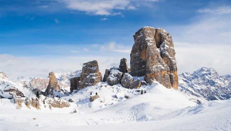 montagne innevate